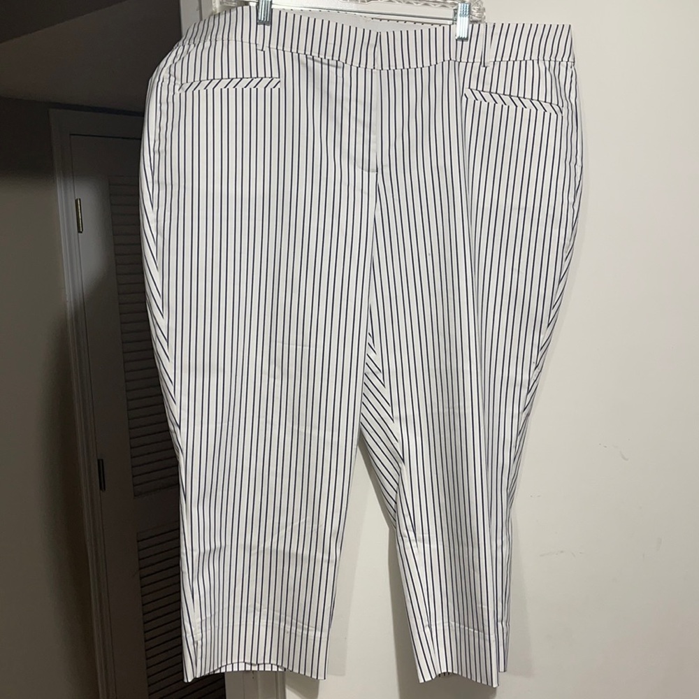 Pin striped capris